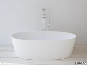 NEVERS - Oval Solid Surface bathtub _ RILUXA