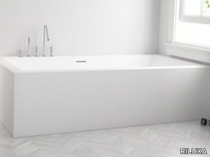 B-FLAT - Rectangular custom Corian® bathtub _ RILUXA