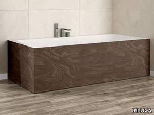 B-ROUND - Rectangular custom Corian® bathtub _ RILUXA