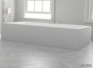 ISLAND - Rectangular custom Corian® bathtub _ RILUXA