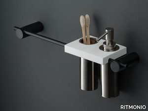 ELEMENTA - Toothbrush holder and soap dispenser _ RITMONIO