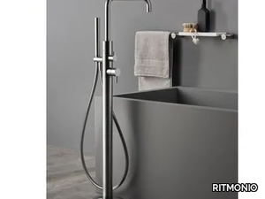 DIAMETRO35 S - Floor standing single handle bathtub tap with hand shower _ RITMONIO