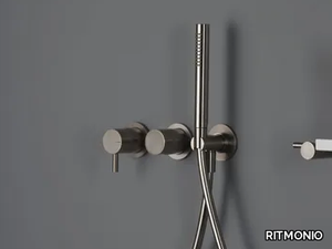 DIAMETRO35 S - Single handle brass bathtub mixer with hand shower _ RITMONIO