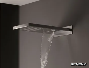 75A019 - 2-spray wall-mounted stainless steel overhead shower _ RITMONIO