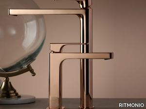 POIS ROSE GOLD - Countertop single handle washbasin mixer _ RITMONIO