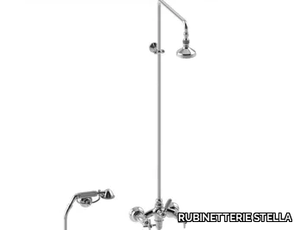 ITALICA 3284-33-90 - Wall-mounted shower panel with overhead shower _ RUBINETTERIE STELLA