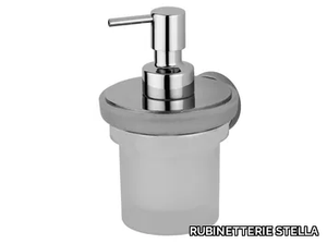 SIRIUS - Wall-mounted satin glass Bathroom soap dispenser _ RUBINETTERIE STELLA