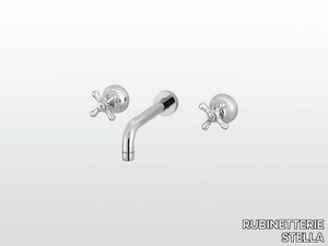 ROMA 3861 - 3 hole wall-mounted washbasin tap _ RUBINETTERIE STELLA