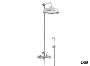 1920-1921 - Wall-mounted shower panel with hand shower with overhead shower _ RVB