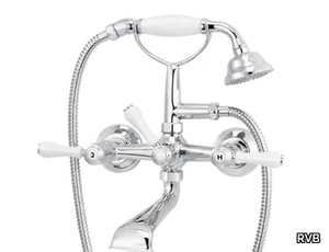 1935 LIMOGES - 2 hole wall-mounted bathtub mixer with hand shower _ RVB