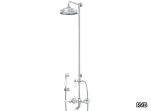 1935 LIMOGES - Wall-mounted brass shower panel with overhead shower _ RVB