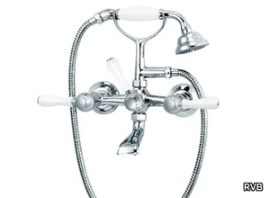 FLAMANT BUTLER - 2 hole wall-mounted bathtub mixer with hand shower _ RVB