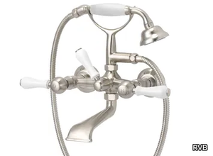 FLAMANT BUTLER - 2 hole wall-mounted bathtub mixer with hand shower _ RVB