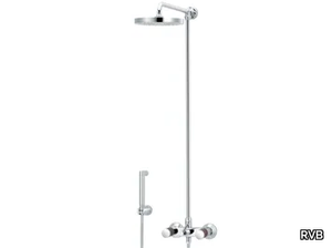 FLAMANT DOCKS - Wall-mounted shower panel with hand shower with overhead shower _ RVB