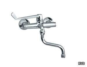 MEDICO - 2 hole wall-mounted washbasin mixer _ RVB