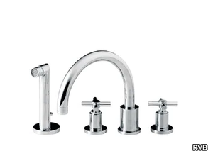 SULLY - 4 hole bathtub set with hand shower _ RVB