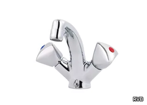 TRIO - Countertop 1 hole washbasin mixer without waste _ RVB