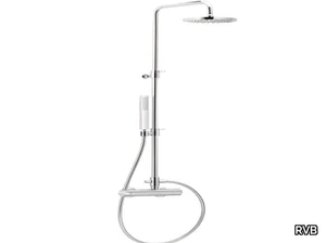 LINE - Wall-mounted shower panel with overhead shower _ RVB