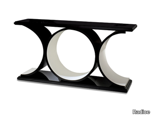 CERCLES - Rectangular wooden console table _ Radice