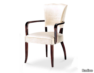 KISS - Velvet chair with armrests _ Radice