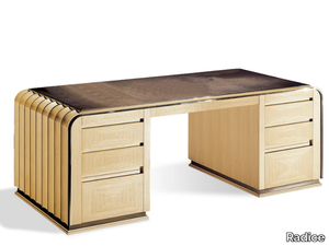 PRESIDENT - Wooden writing desk with drawers _ Radice