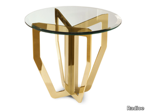 DART - Round glass coffee table _ Radice