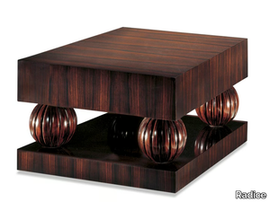 QUEEN - Square ebony coffee table _ Radice