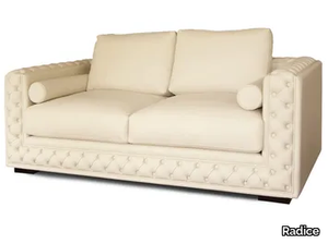 LISA - Tufted 2 seater leather sofa _ Radice