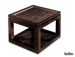 DUKE - Square ebony coffee table _ Radice