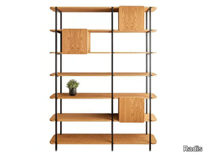 CRANE - Modular wood veneer bookcase _ Radis