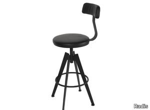 CHRISTO - Powder coated steel barstool _ Radis