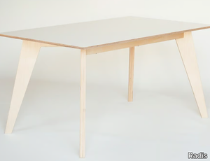 HUH - Rectangular plywood dining table _ Radis