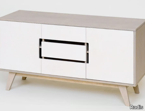 HUH - Plywood sideboard with doors with drawers _ Radis