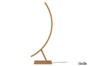 MOON - Wooden floor lamp _ Radis