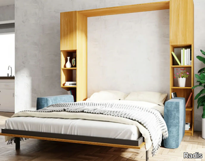 GRID - Pull-down wood veneer bed _ Radis