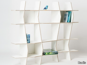 WAV - Freestanding plywood shelving unit _ Radis