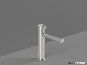 TXQ92 - Countertop single handle steel washbasin mixer _ Radomonte