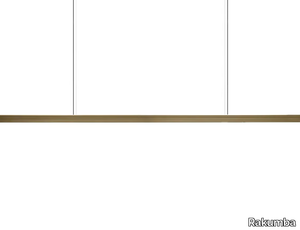 CAPITAL - LED handmade linear brass pendant lamp _ Rakumba