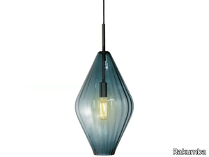 BAILEY - Handmade blown glass pendant lamp _ Rakumba