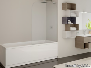 ZANZIBAR - Tempered glass bathtub wall panel _ Remail by G.D.L.