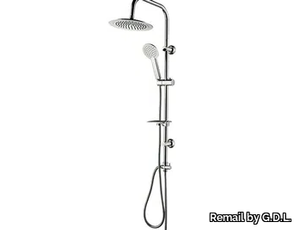 ASTA DOCCIA DOPPIA - Wall-mounted shower panel with overhead shower _ Remail by G.D.L.