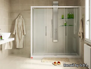 SOLUZIONE AMERIKA - Shower cabin with sliding door _ Remail by G.D.L.