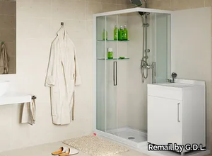 SOLUZIONE LAVATOIO - Corner custom shower cabin _ Remail by G.D.L.