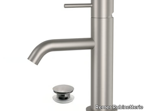 X STYLE INOX - Countertop single handle stainless steel washbasin mixer _ Remer Rubinetterie