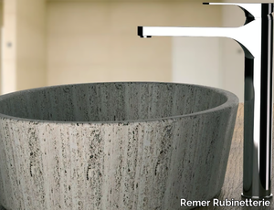 CLASS LINE - Countertop single handle washbasin mixer without waste _ Remer Rubinetterie