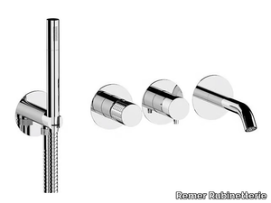 CELEBRITY - Recessed wall-mounted bathtub set with hand shower _ Remer Rubinetterie