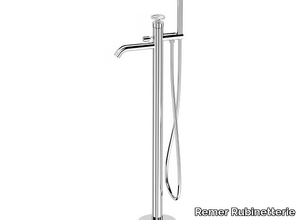 CHRONO - Floor standing single handle bathtub mixer with diverter _ Remer Rubinetterie