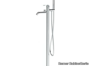 ATELIER - Floor standing bathtub mixer with hand shower _ Remer Rubinetterie