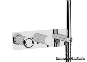 ELEMENT - Recessed single handle shower set with plate _ Remer Rubinetterie