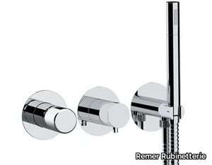 SLASH & DOT - Recessed shower set with hand shower _ Remer Rubinetterie